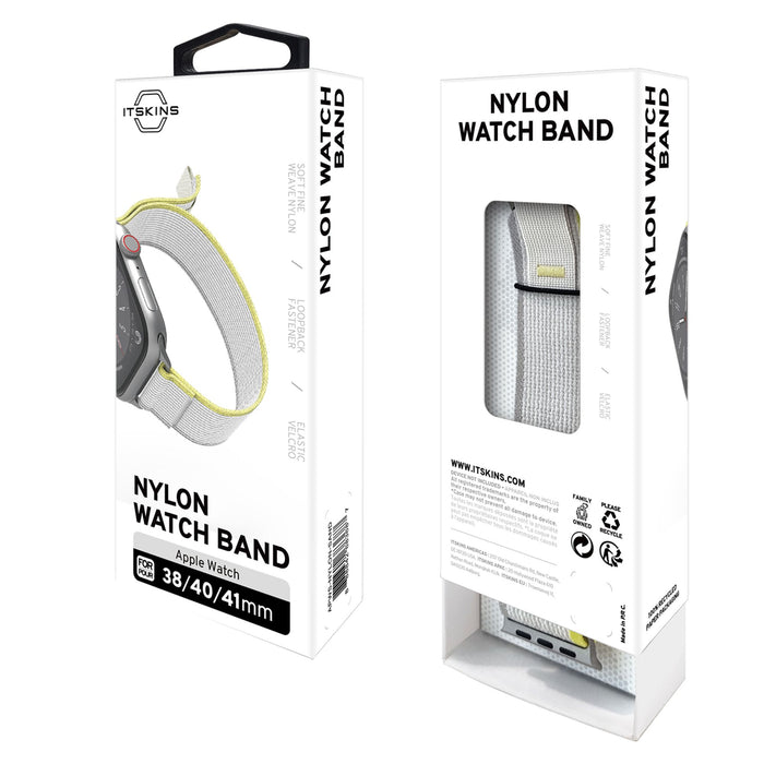 ITSkins Nylon Watch Band for Apple Watch 38mm / 40mm / 41mm Brown