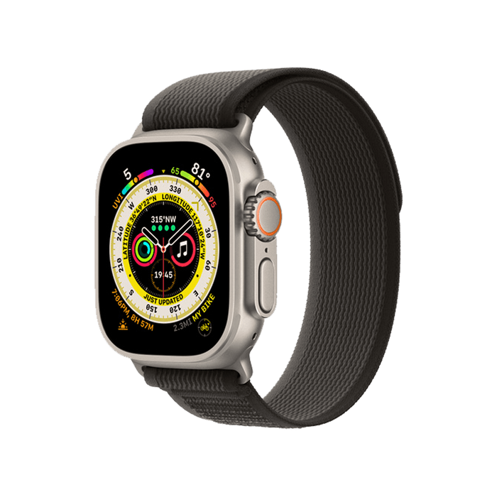 ITSKINS Nylon Watch Band for Apple Watch 42mm / 44mm / 45mm / 49mm Black