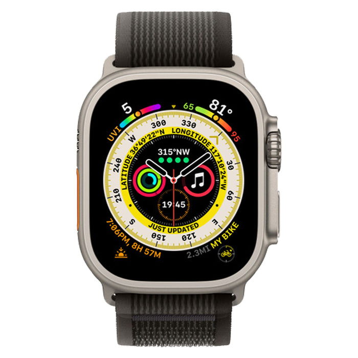 ITSkins Nylon Watch Band for Apple Watch 42mm / 44mm / 45mm / 49mm Black