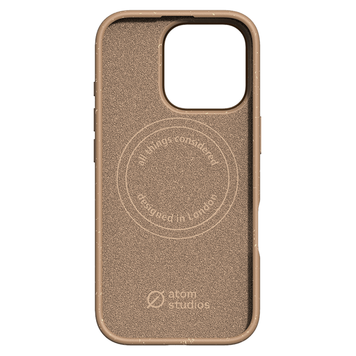 Atom Studios Split Wood Fiber MagSafe Case for Apple iPhone 16 Pro