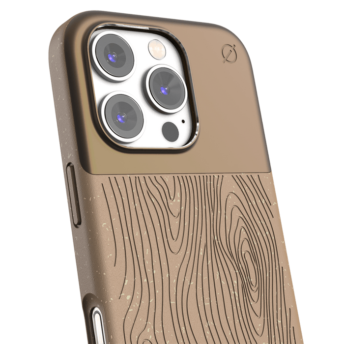 Atom Studios Split Wood Fiber MagSafe Case for Apple iPhone 16 Pro