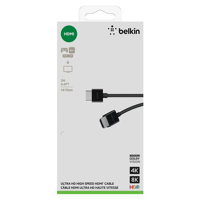 Belkin 8K Ultra High Speed HDMI 2.1 Cable Black