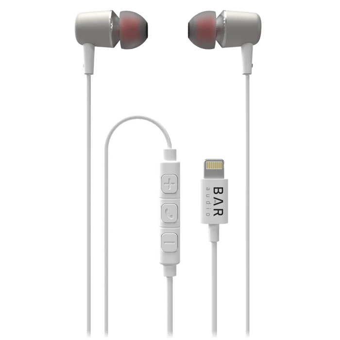 Bar Audio Apple Lightning In Ear Wired Headphones