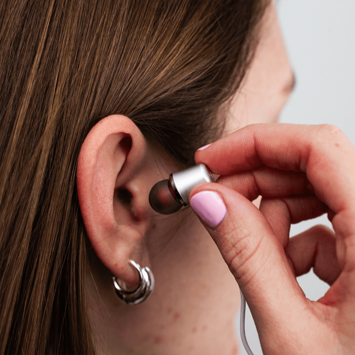 Bar Audio Apple Lightning In Ear Wired Headphones White