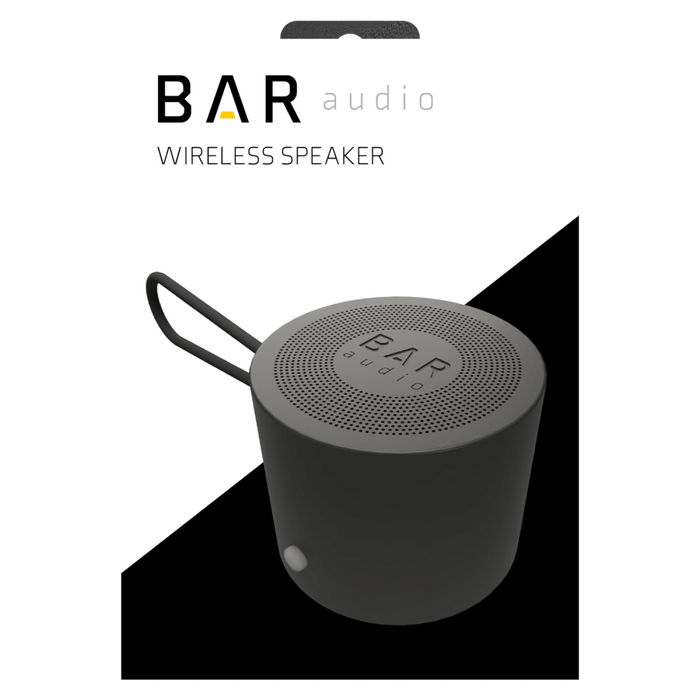 Bar Audio Small Bluetooth Speaker Gun Metal