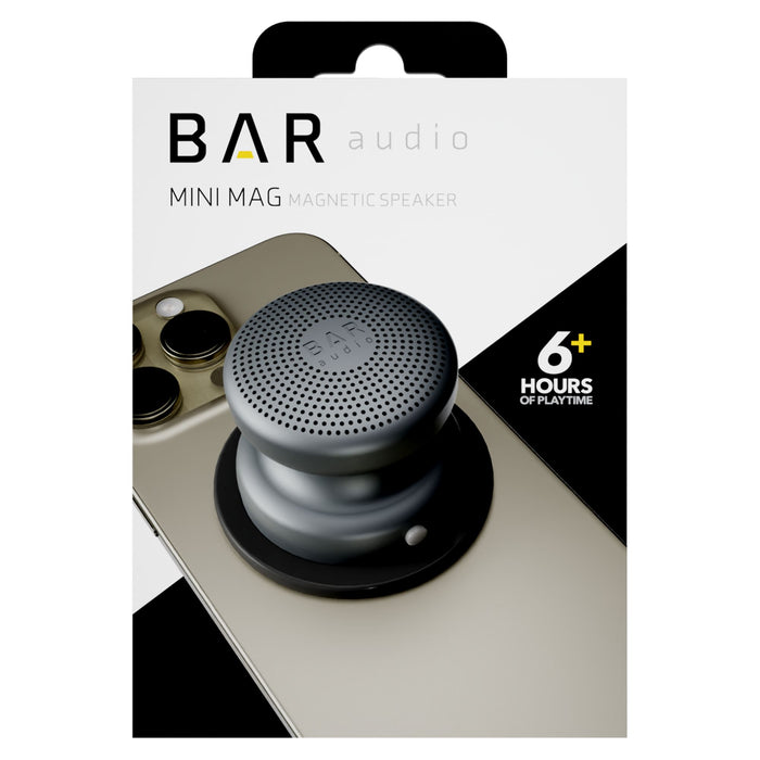 Bar Audio MagSafe Compatible Bluetooth Speaker 3W Gray