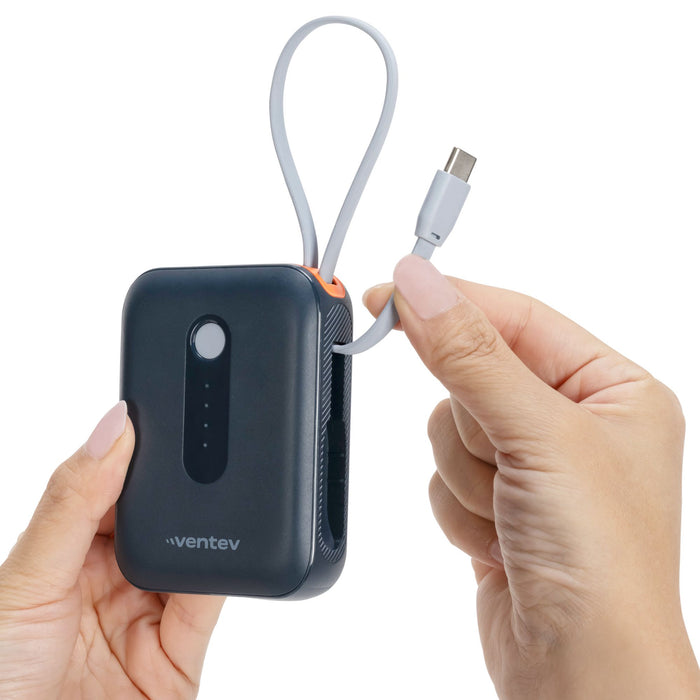 Ventev 10k 35W Portable Battery w/ Attached USB-C Cable