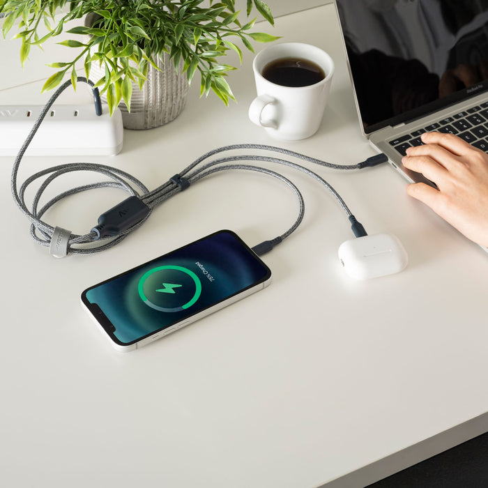 Ventev ULTRAFAST Trio USB-C to USB-C 140W 3-in-1 Cable
