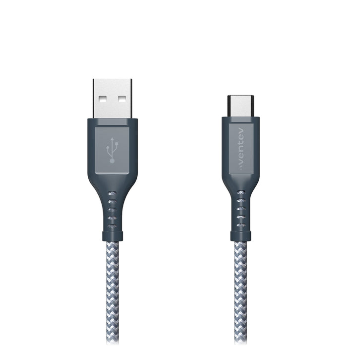 Ventev Braided USB-A to USB-C High Speed 6 Foot Cable