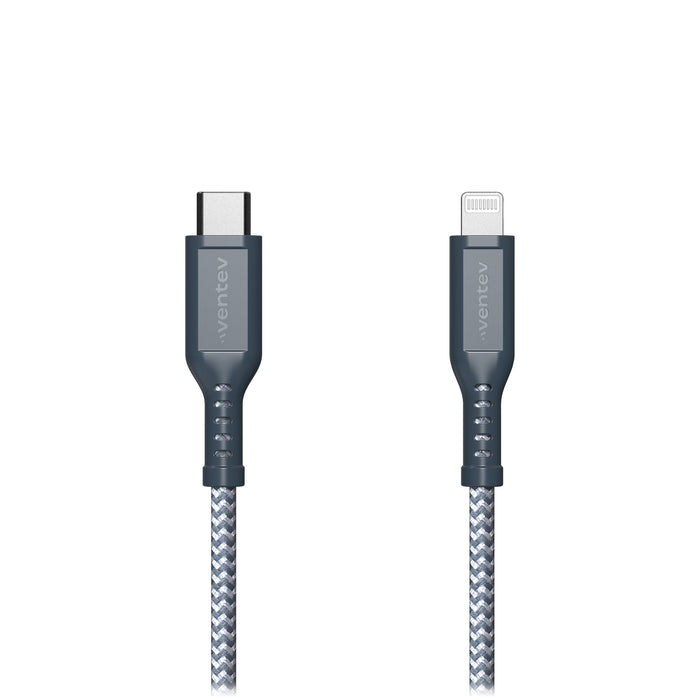 Ventev Braided USB-C to Apple Lightning High Speed 6 Foot Cable