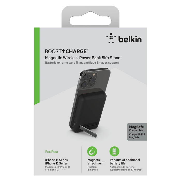 Belkin BoostCharge Magnetic Wireless Power Bank and Stand 5,000 mAh