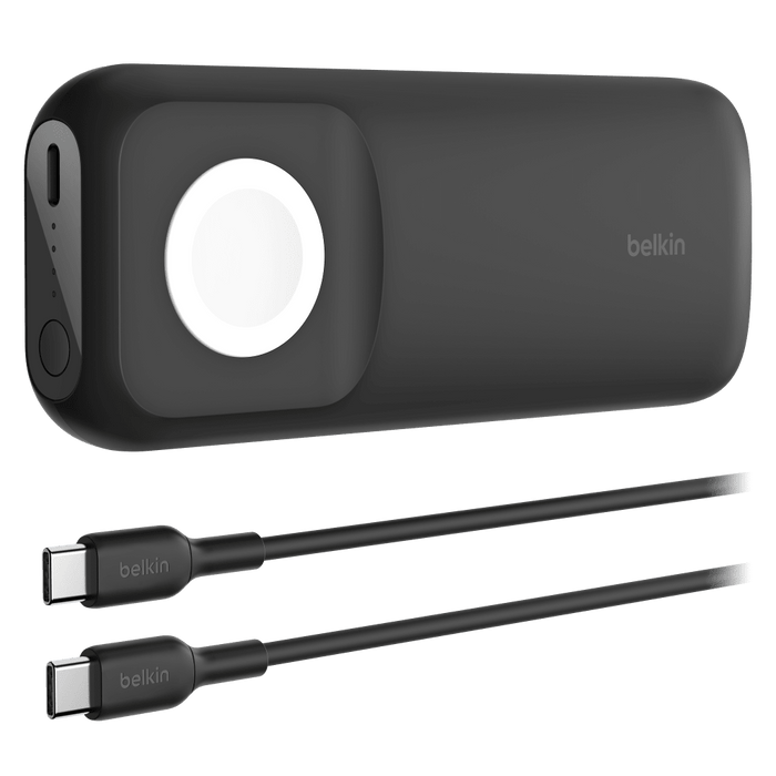 Belkin Boost Charge Pro Fast Wireless Charger and Power Bank 10,000 mAh for Apple Watch Black
