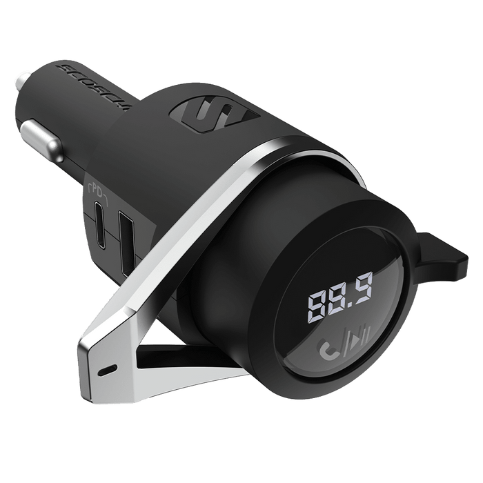 Scosche BTFreq Pro Bluetooth FM Transmitter with Power Delivery Charging Black