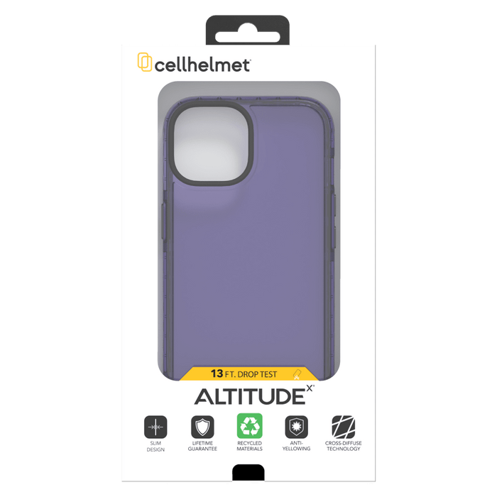 cellhelmet Altitude X Case for Apple iPhone 15 Pro Midnight Lilac