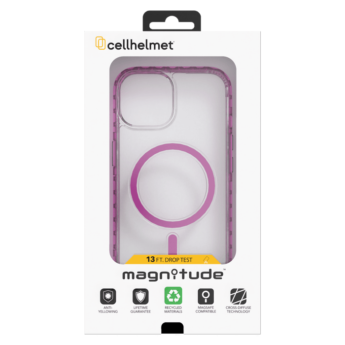 cellhelmet Magnitude MagSafe Case for Apple iPhone 15 Pro Vivid Magenta