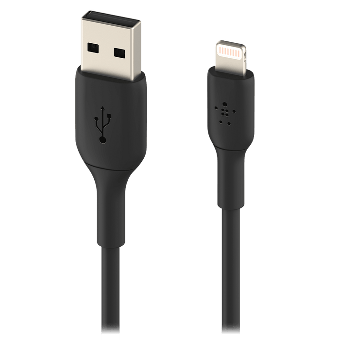 Belkin Boost Up Charge USB A to Apple Lightning Cable 3ft Black