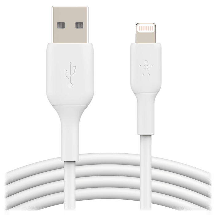 Belkin Boost Up Charge USB A to Apple Lightning Cable 10ft White