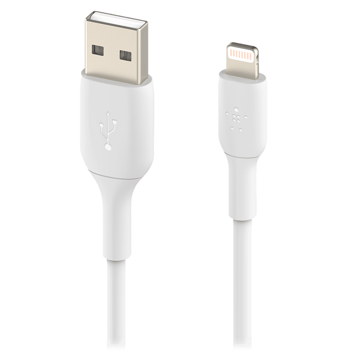 Belkin Boost Up Charge USB A to Apple Lightning Cable 10ft White