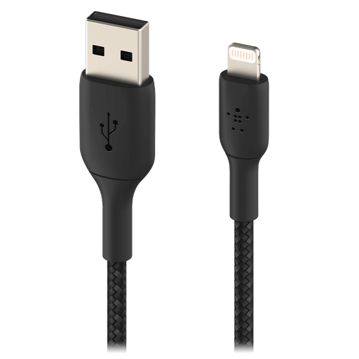 Belkin Boost Up Charge USB A to Apple Lightning Braided Cable 3ft