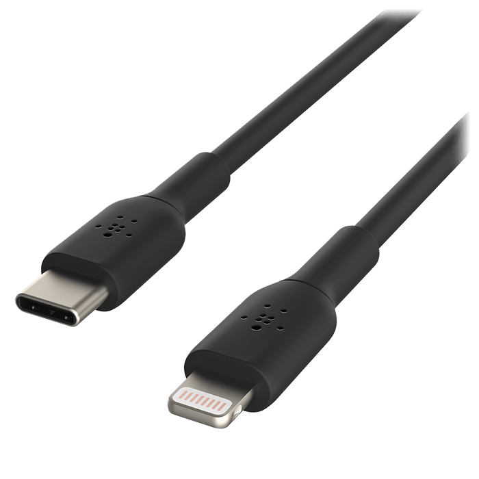 Belkin Boost Up Charge USB C to Apple Lightning Cable 3ft Black