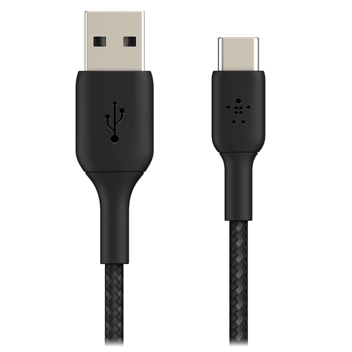 Belkin Boost Up Charge USB A to USB C Braided Cable 3ft Black