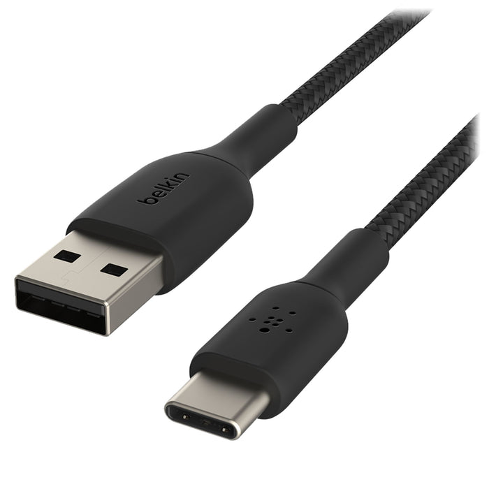 Belkin Boost Up Charge USB-A to USB-C Braided Cable Black