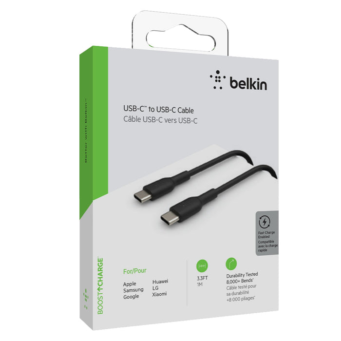 Belkin Boost Up Charge USB C Cable 3ft Black