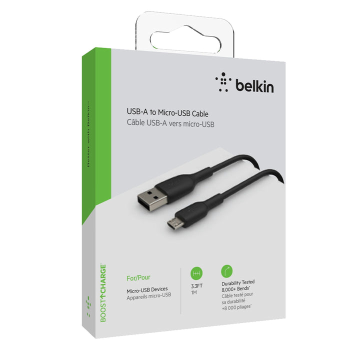 Belkin BoostCharge USB-A to Micro-USB Cable 1m / 3.3ft Black