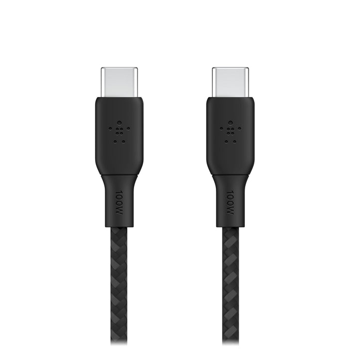 Belkin Braided 100W USB C 2.0 to USB C 2.0 Cable 2m