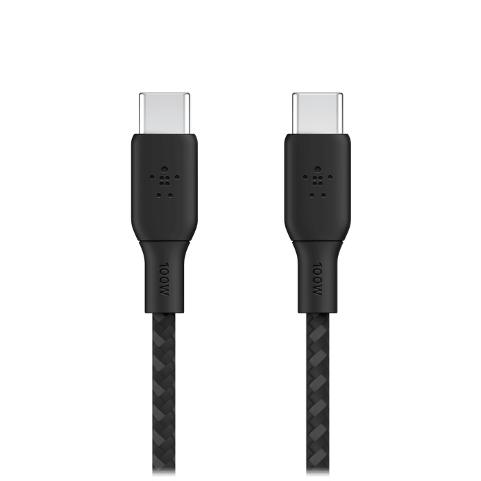 Belkin Braided 100W USB C 2.0 to USB C 2.0 Cable 2m