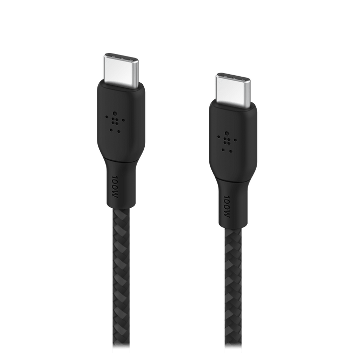 Belkin Braided 100W USB C 2.0 to USB C 2.0 Cable 2m