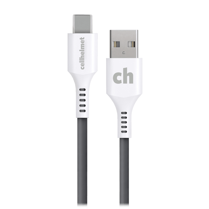 cellhelmet Type A to Type C Cable 10ft Gray
