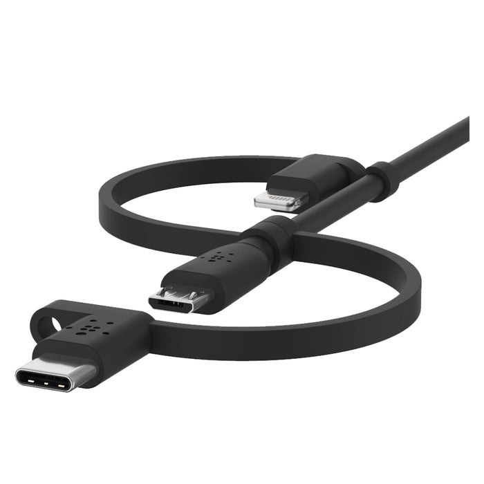 Belkin BoostCharge Universal 3-in-1 15W Cable 3ft Black
