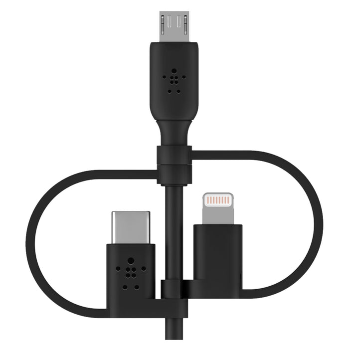 Belkin BoostCharge Universal 3-in-1 15W Cable 3ft Black