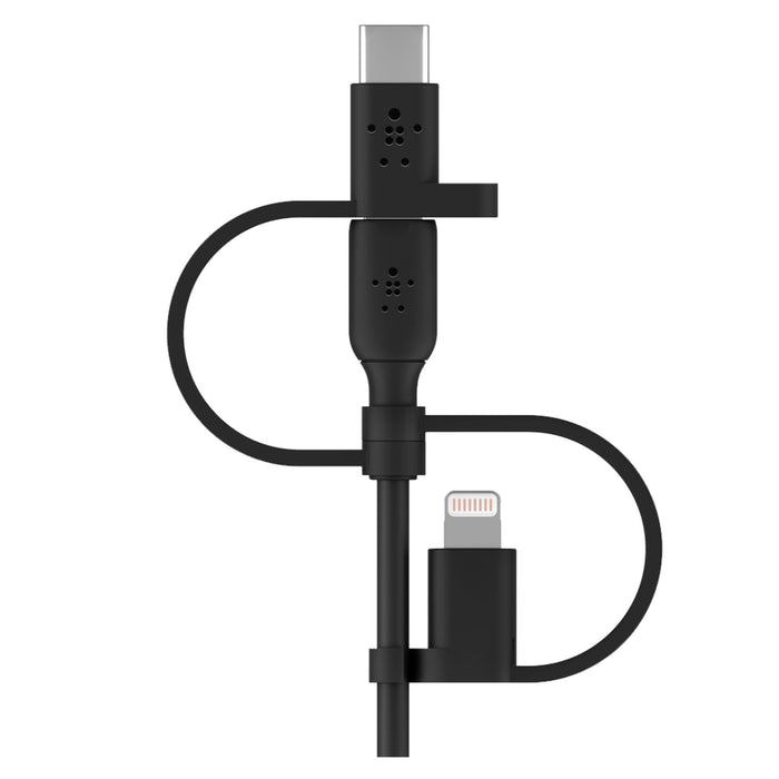 Belkin BoostCharge Universal 3-in-1 15W Cable 3ft Black