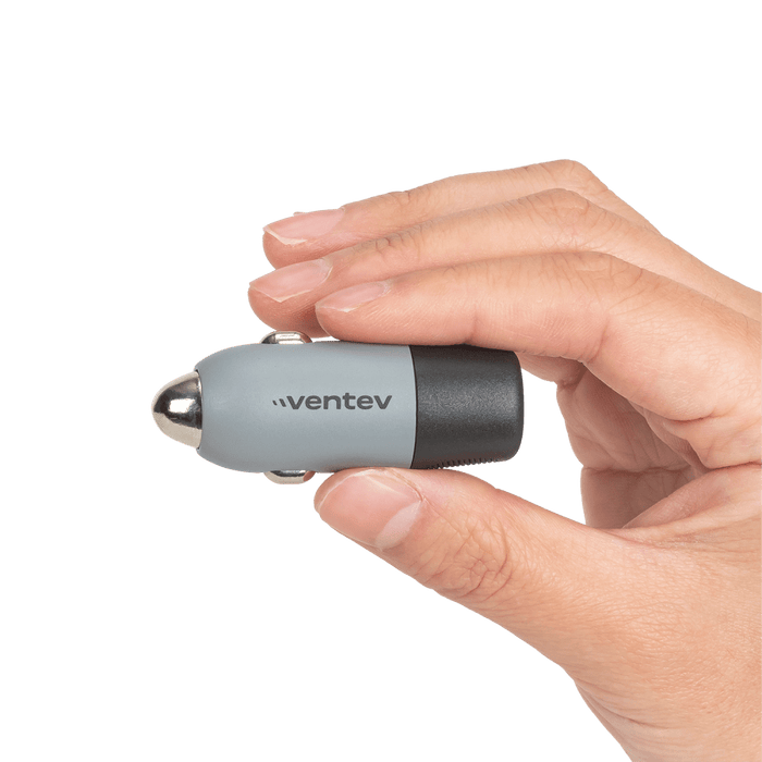 Ventev 12W USB-A Universal Car Charger Gray