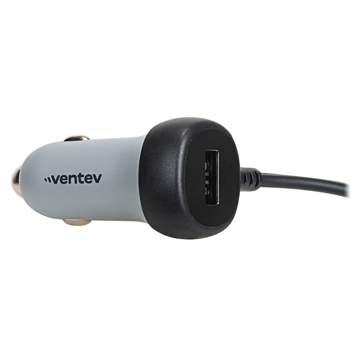 Ventev 27W ULTRAFAST Dual Car Charger with USB-C Travel Cable -