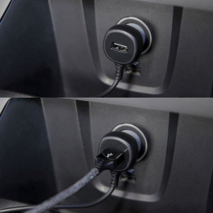 Ventev 27W ULTRAFAST Dual Car Charger with USB-C Travel Cable -