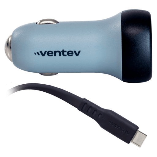 Ventev 30W USB C PPS Car Charger and USB C to USB C Cable Dark Gray