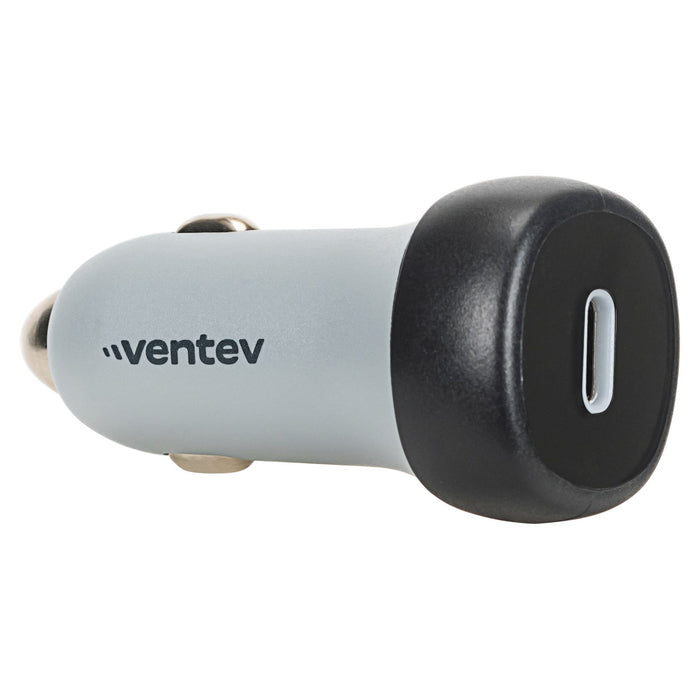 Ventev 30W ULTRAFAST USB-C Universal Car Charger and USB-C to Apple Lightning Cable Gray
