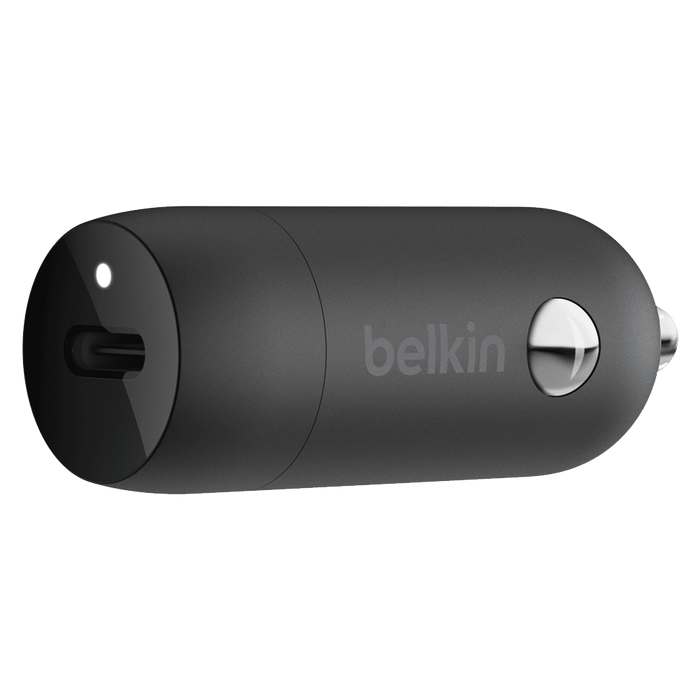 Belkin Boost Charge USB C Car Charger 20W and USB C to Apple Lightning Cable 4ft Black