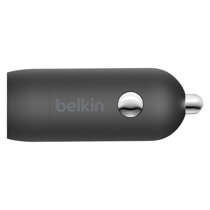 Belkin Boost Charge USB C Car Charger 20W and USB C to Apple Lightning Cable 4ft Black