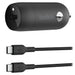 Belkin BoostCharge USB-C Car Charger with PPS 30W and USB-C to USB-C Cable 1m/3.3ft