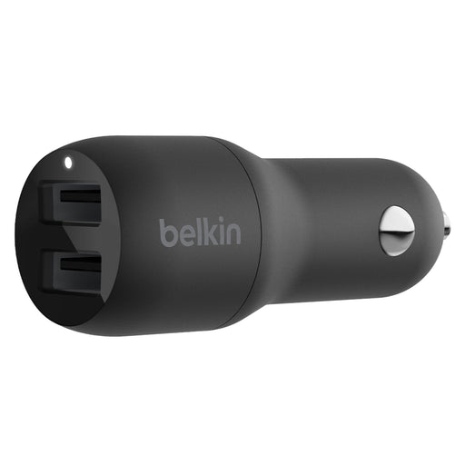 Belkin BoostCharge Dual Port USB-A Car Charger 24W