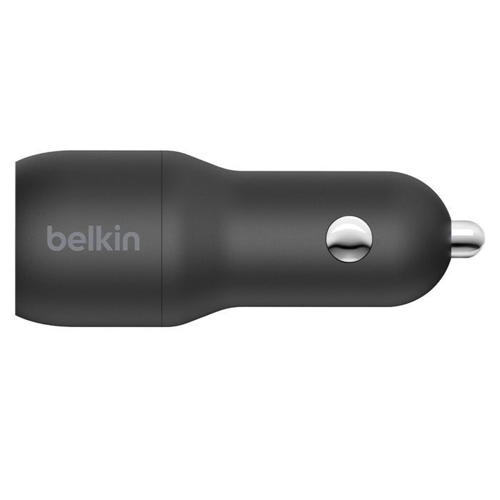 Belkin Dual Port USB A Car Charger 24W Black