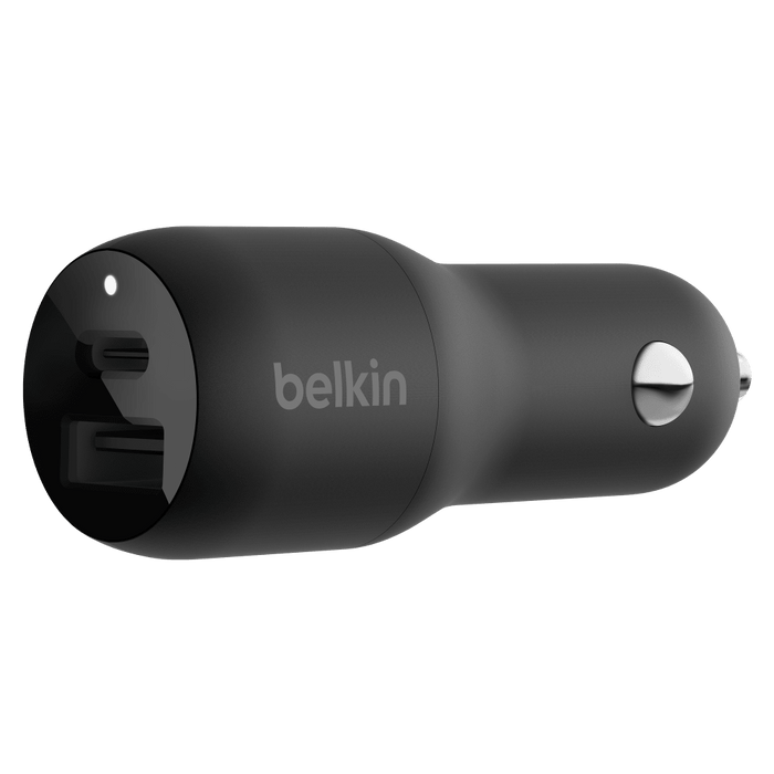Belkin Boost Up Charge Dual Port USB A PD Car Charger 37W with PPS Black