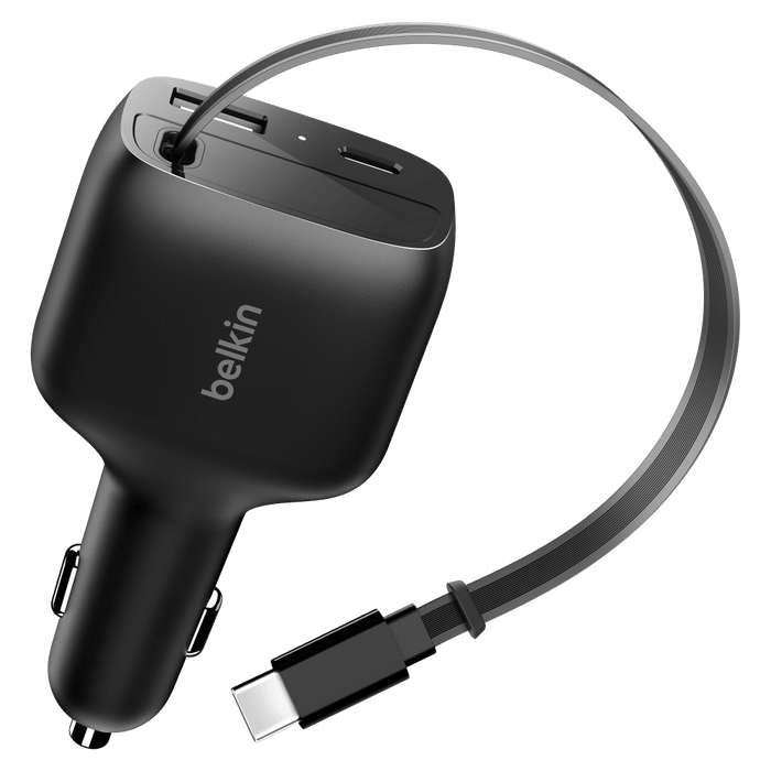 Belkin BoostCharge Retractable Car Charger 75W