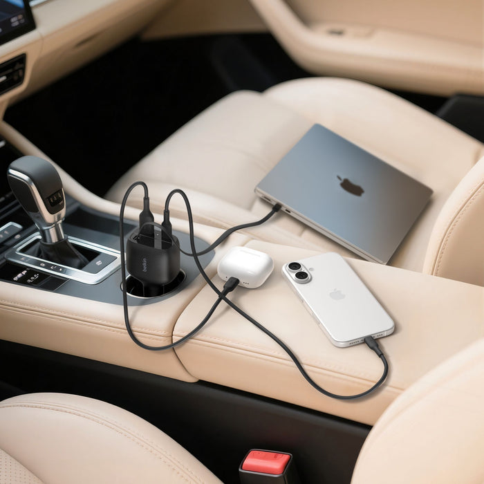 Belkin BoostCharge Retractable Car Charger 75W
