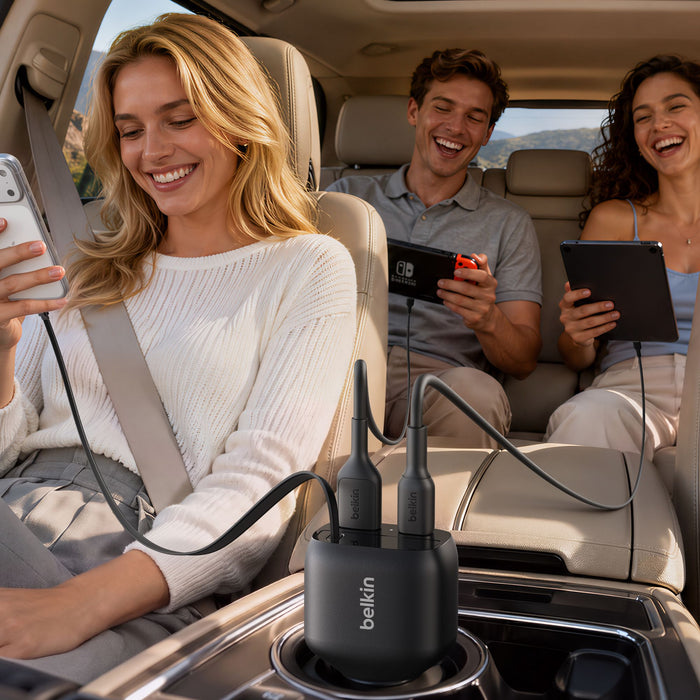 Belkin BoostCharge Retractable Car Charger 75W