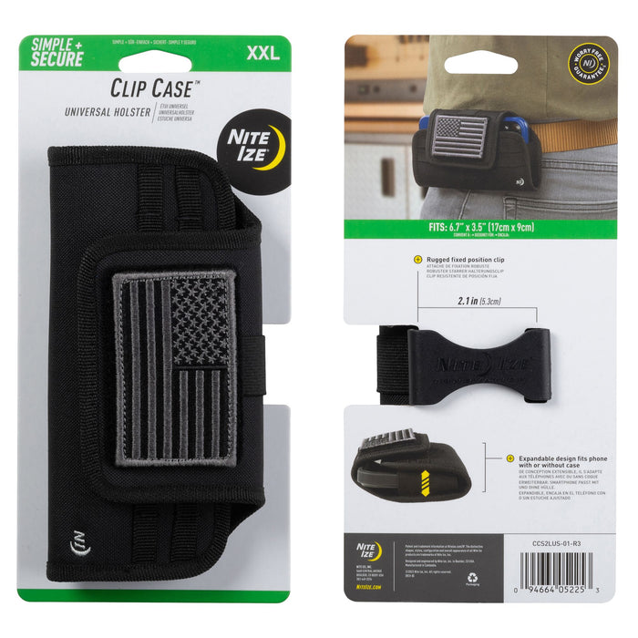 Nite Ize Clip Case Horizontal Phone Holster XXL Black
